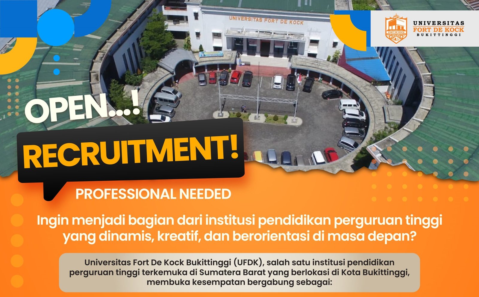 Tingkatkan Kualitas, UFDK Open Reqruitmen Tenaga Dosen untuk Prodi Farmasi dan Fisioterapi