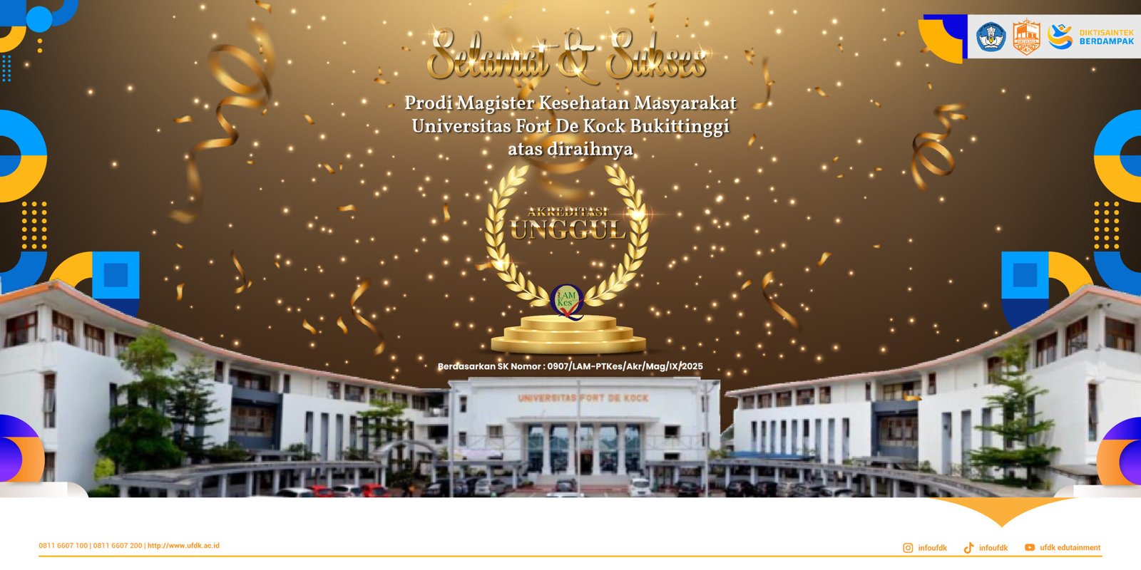 Raih Prestasi Tertinggi, S2 Kesehatan Masyarakat UFDK Resmi Berakreditasi Unggul!