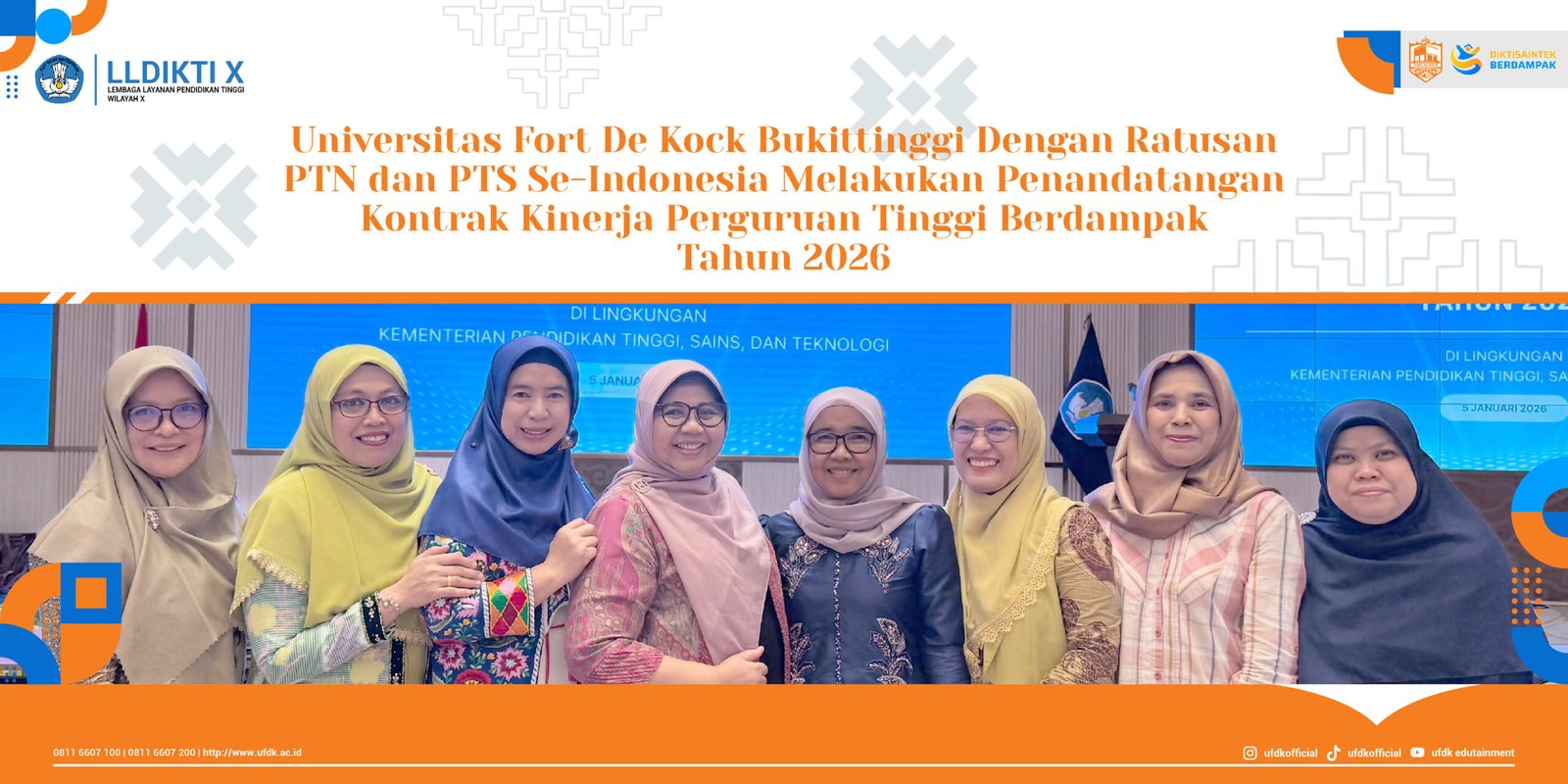 Penandatanganan Kontrak Kinerja Perguruan Tinggi Berdampak Thn 2026