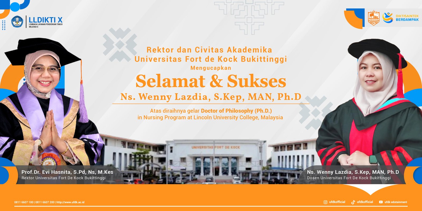 Ucapan Selamat Atas Gelar Ph.D Ns. Wenny Lazdia, S.Kep. MAN, Ph.D 01 01.jpg